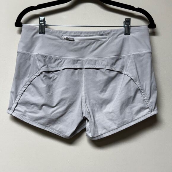 LULULEMON Speed Up Lined Short, White, Sz 6, 4" - Picture 5 of 9
